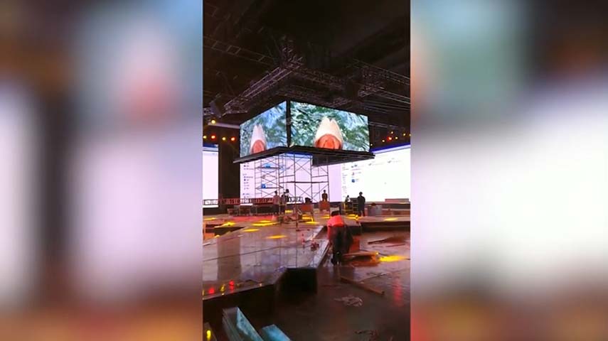 Vidéo de boîtier d'écran LED de la conférence d'édition Automobile Geely